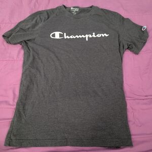 Champion Men's Dark Gray Short Sleeve Tee